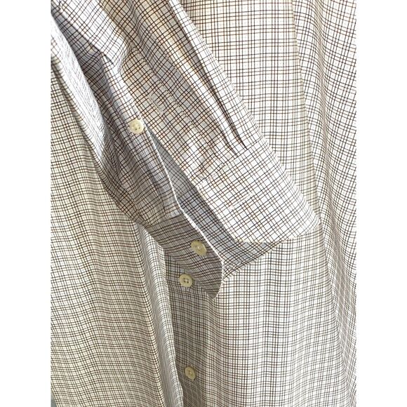 Canali Multi Color Fine Stripe Cotton Plaid Button Down Shirt IT Size 38 = US 15 - Picture 7 of 8